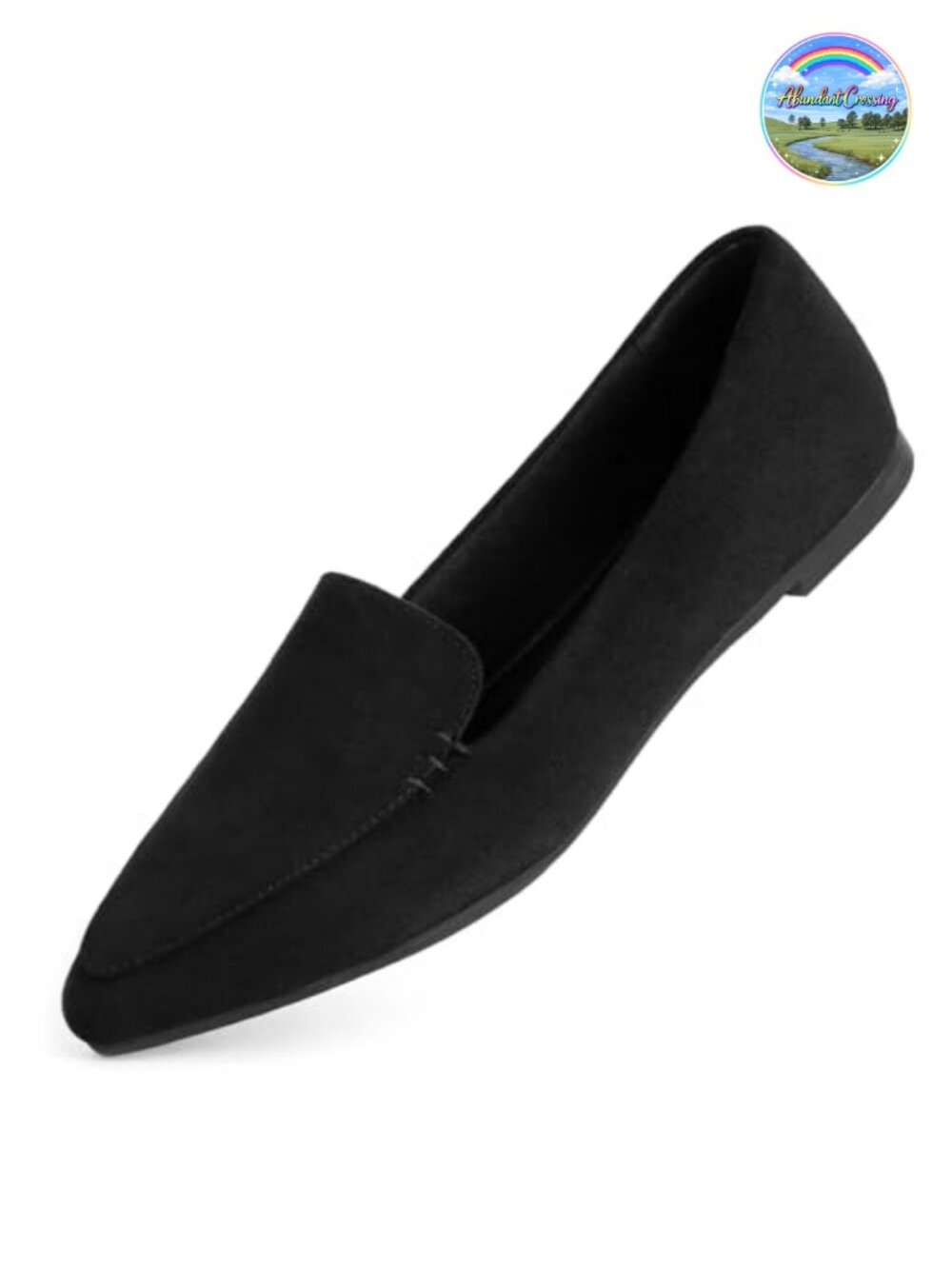 Women's Pointed Toe Slip On Flats Loafers Comfort Arch Support Work Shoes